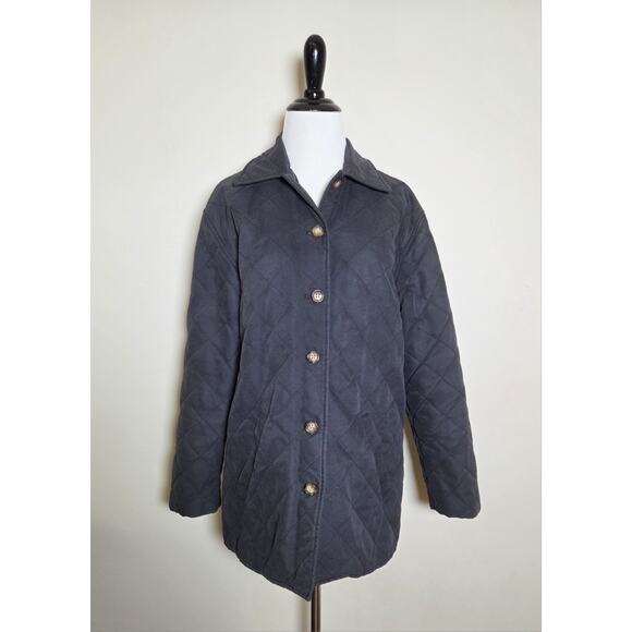 Orvis Jackets & Blazers - Vintage Orvis Women's Quilted Chore‎ Jacket Coat Black Size Small